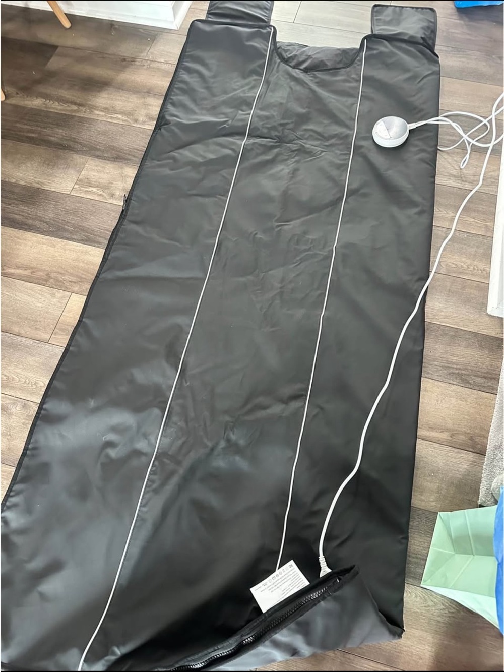 Black Portable Sauna Blanket with Control Unit